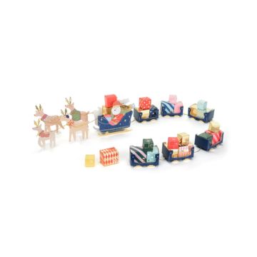 Christmas advent calendar Santa's sleigh 