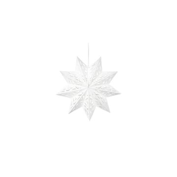 Christmas star paper hanging white 50 cm
