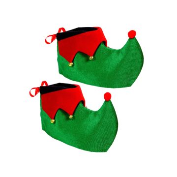 Green elf shoes with bells