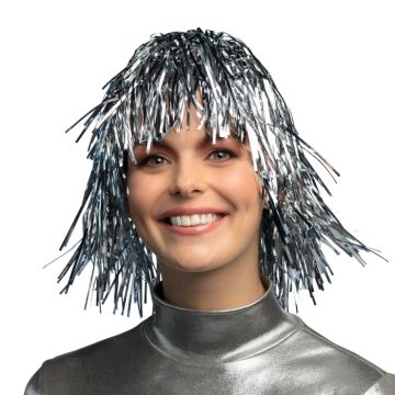 Silver Glitter Wig