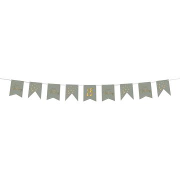 DIY Happy Birthday Garland Golden Dawn - 4 m