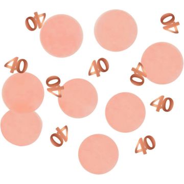 40th Birthday Confetti Pink - 25 grams