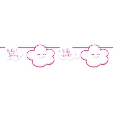 Baby Shower Garland Pink - 4 m