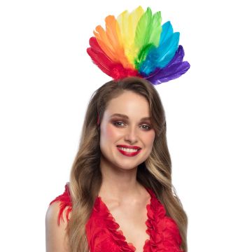 Rainbow-coloured Headband