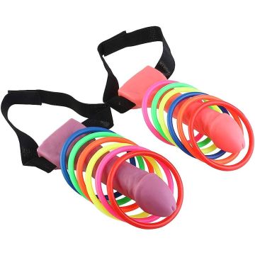 Penis Toss Game Includes 2 penises and 12 rings