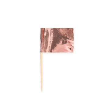 Metallic Rose Gold Cake Picks 50x
