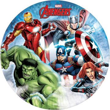 The avengers paper plates 8x - 23 cm
