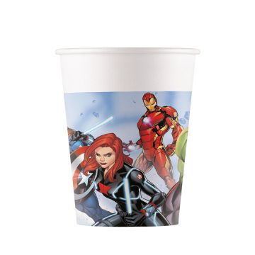 The avengers paper cups 8x - 200 ml