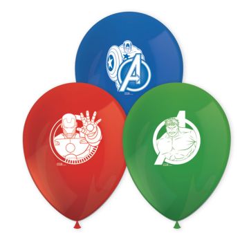 Avengers themed balloons 8x