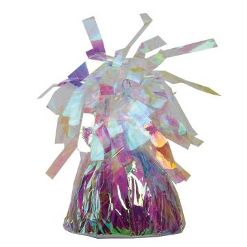 Multicoloured holographic balloon weight