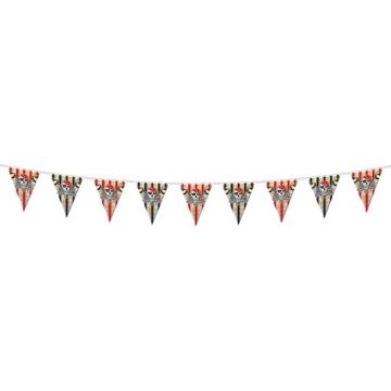 Flag garland with skulls - 6 meters