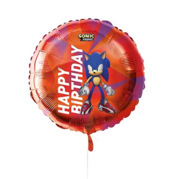 Sonic red birthday foil balloon 45 cm