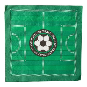 Football pitch napkins 16x - 33x33 cm