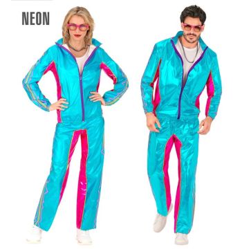 Blue retro disco tracksuit - 2 pieces