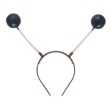 Black antenna headband