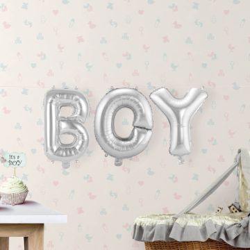 BOY silver foil balloon - 36 cm