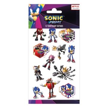 Sonic temporary and fake tattoos 12x 
