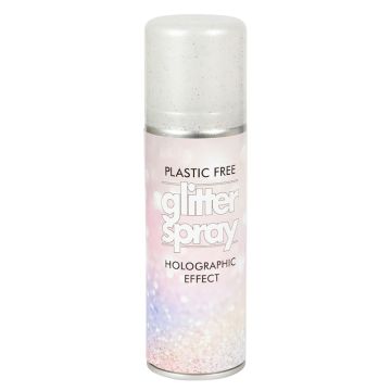 Glitter spray for body and hair 125 ml multicoloured holographic
