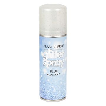 Glitter spray for body and hair 125 ml blue 