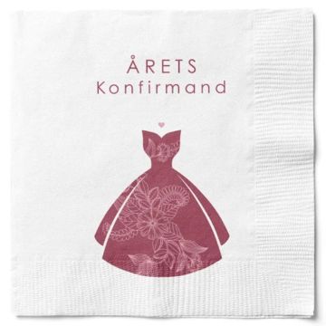 Napkins confirmation girl 20x The Old Pharmacy