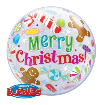 Christmas balloon with Christmas motifs 56 cm 