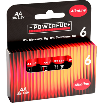 AA-batterier 6x