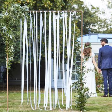 White Wedding Ribbon - 80 meters