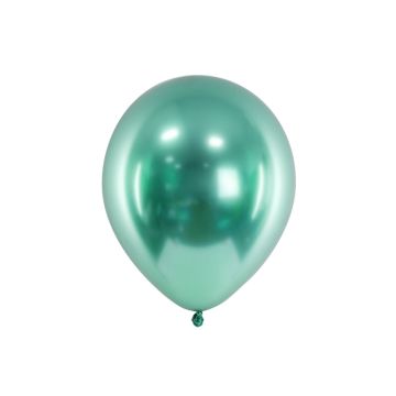Grøn chrome balloner 10x - 30 cm