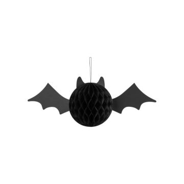Black paper bat honeycomb - 45x17 cm