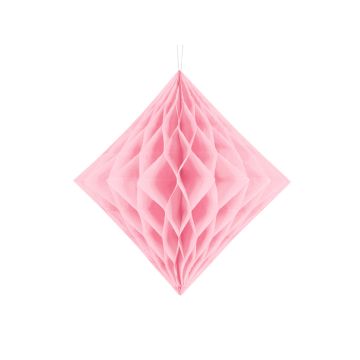 Diamond Honeycomb In Pink - 30 cm