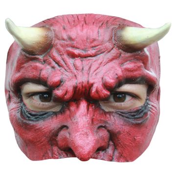 Scary half devil mask
