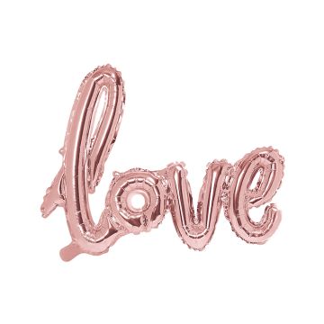 Love folieballon rose gold - 73 cm