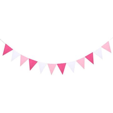 White And Pink Banner 3 M.
