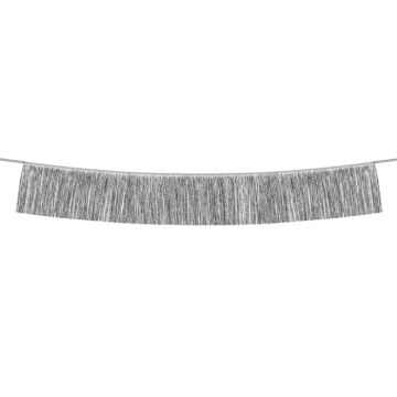 Sølv Guirlande med Frynser - 135 cm