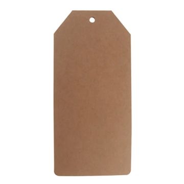 6 hexagonal brown gift tags 6x The Old Pharmacy