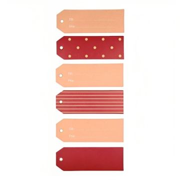 Gift tags with stripes and dots to and from cards red 12x The Old Pharmacy