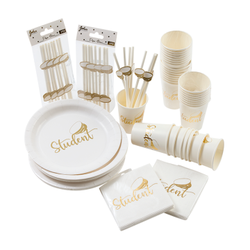 Gold basic graduation transportation parents decoration package