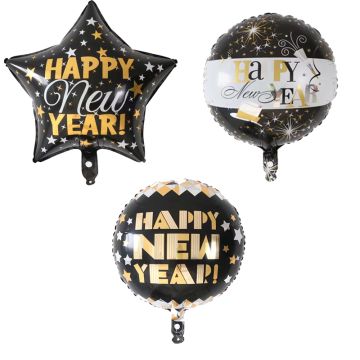 New Year's Balloons 3x