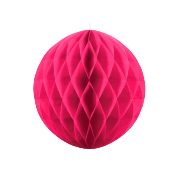 Honeycomb i mørk pink - Ø30 cm