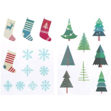 Christmas window stickers 20x mix