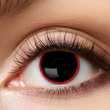 Red circle contact lenses