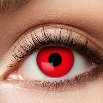 Contact lenses blood red