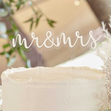 Mr & Mrs Cake Topper