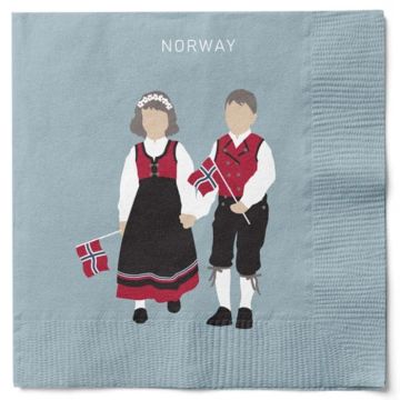 Napkins with Norway motif 20x The Old Pharmacy