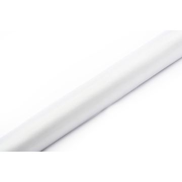 Organza Bordløber Hvid - 9 Meter