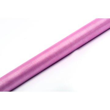 Organza Bordløber Pink - 9 Meter