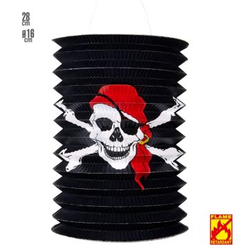 Pirate-themed Cylinder Paper Lantern 28 cm