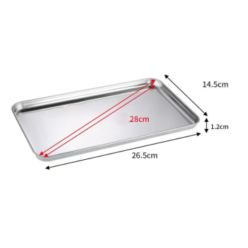 Stål bakke - 26x15 cm