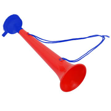 Norwegian trumpet horn red and blue