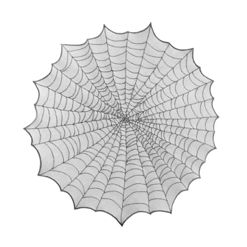 Spider Web round tablecloth - 124 cm